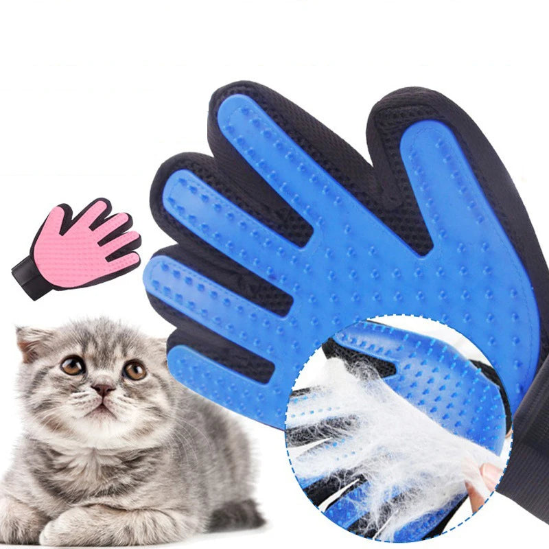 Multicolor Silicone Pet Hair Removal Gloves