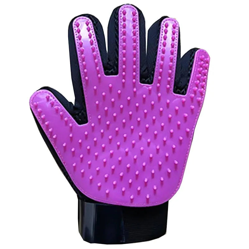 Multicolor Silicone Pet Hair Removal Gloves