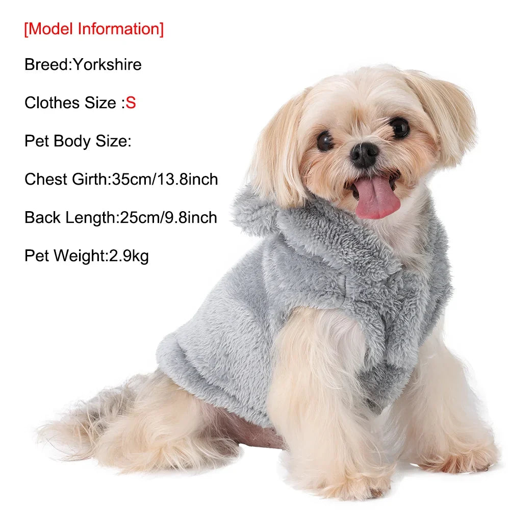 Warm Fleece Kitten Sweater for Cats