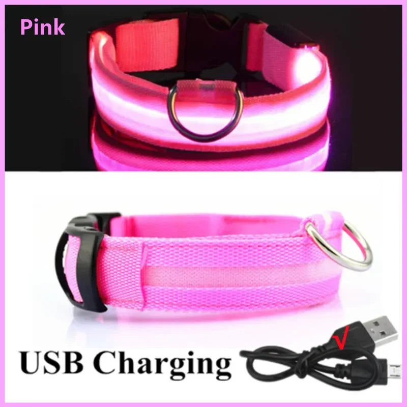 GlowSafe LED Collar for Dogs & Cats