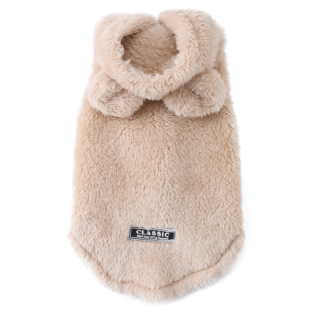 Warm Fleece Kitten Sweater for Cats